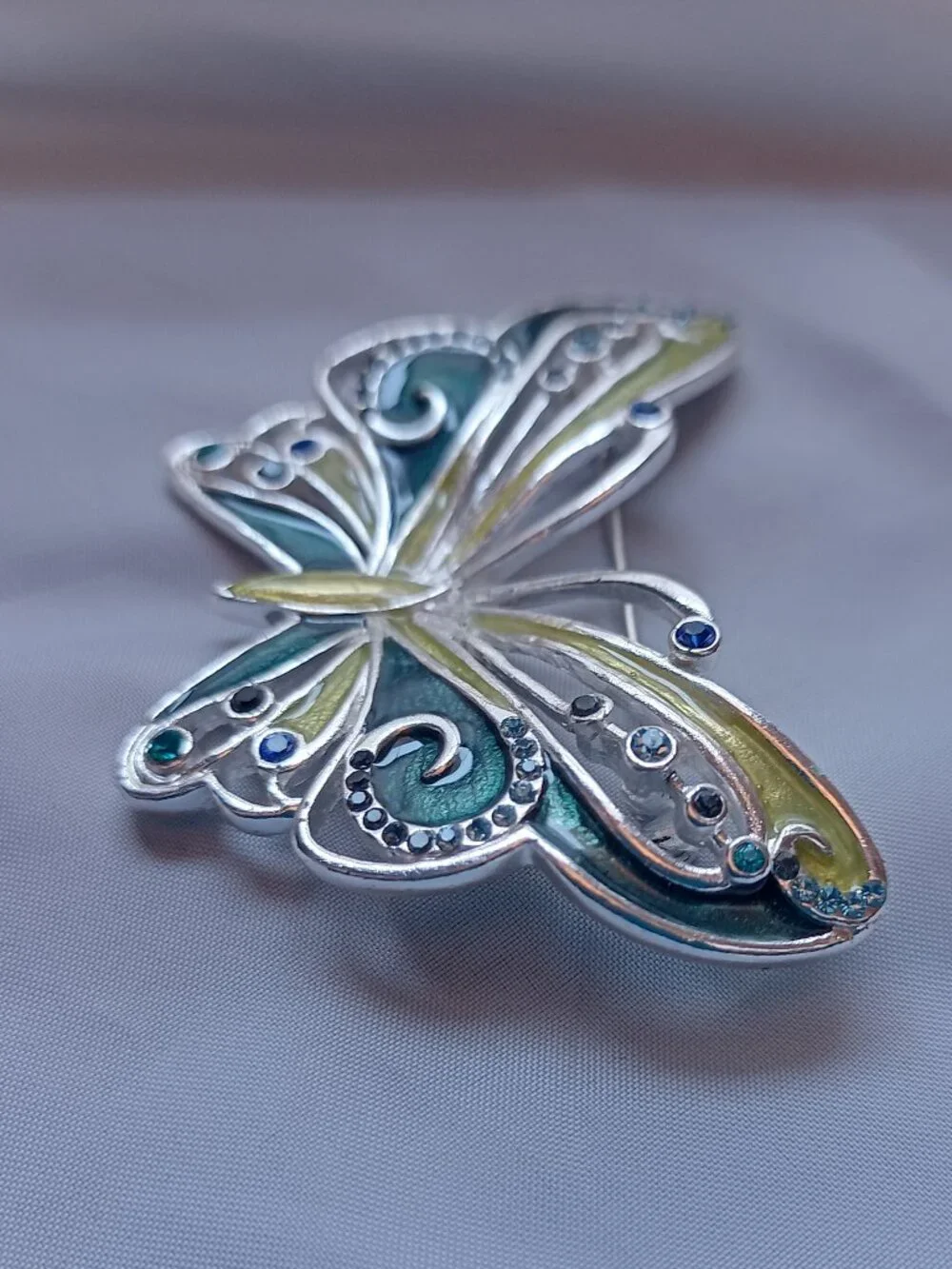 Liz Claiborne Enamel Butterfly Brooch